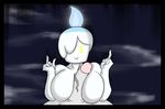  2016 anthro big_breasts breasts cute digital_media_(artwork) erection female ghost hi_res huge_breasts litwick litwick_(pokemon) looking_at_viewer male male/female nintendo nude pok&eacute;mon sex simple_background smile spirit spooky theicedwolf titfuck tittyfucking video_games 