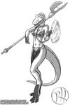  anthro anthrosaurs breasts chain cleavage clothed clothing dinosaur loincloth matilda_(raphael) metal_bikini non-mammal_breasts predaguy slave_leia smile star_wars theropod tyrannosaurus_rex vibro-ax 