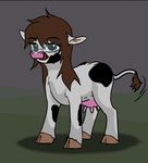  bovine cattle cowdevon eyewear female feral glasses mammal milkmaker my_little_pony solo teats udders 