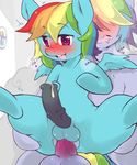  anal anal_penetration animal_genitalia animal_penis balls cold-blooded-twilight crossgender duo edit equine equine_penis father father_and_son friendship_is_magic hair incest male male/male mammal multicolored_hair my_little_pony nb1k parent pegasus penetration penis rainbow_dad_(mlp) rainbow_dash_(mlp) rainbow_hair son wings 