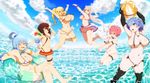  :o adapted_costume afloat alternate_breast_size aqua_(konosuba) beach_volleyball bikini blonde_hair blue_eyes blue_hair blush bouncing_breasts breasts brown_hair closed_eyes cloud cocktail covered_nipples crossed_legs crossover darkness_(konosuba) day elbow_gloves emilia_(re:zero) eyepatch fisheye floating garter_straps gloves hair_ornament hair_rings hairband highres huge_breasts innertube jumping kono_subarashii_sekai_ni_shukufuku_wo! large_breasts long_hair looking_at_another maid_bikini megumin micro_bikini microskirt morokoshitaroh multiple_girls ocean outdoors pink_hair purple_eyes ram_(re:zero) re:zero_kara_hajimeru_isekai_seikatsu red_eyes rem_(re:zero) short_hair siblings side-tie_bikini silver_hair sisters skirt sky small_breasts smile summer swimsuit thigh_strap thighhighs twins v_over_eye very_long_hair water x_hair_ornament you're_doing_it_wrong 