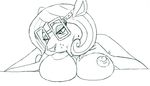  anthro big_breasts breast_suck breasts cougar counting_cougar eyewear feline female glasses hair mammal mature_female nickelodeon nipples redout solo sucking t.u.f.f._puppy 