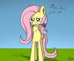  2015 blue_eyes english_text equine feathered_wings feathers female feral flower fluttershy_(mlp) friendship_is_magic fur hair hi_res looking_at_viewer mammal my_little_pony pink_hair plant smile solo text wings yellow_feathers yellow_fur zsparkonequus 