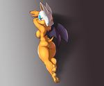  2016 anthro bat bat_wings blue_eyes breasts butt female hi_res lipstick mammal membranous_wings nude rouge_the_bat siroc solo sonic_(series) wings 