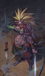  4th_apostle_conqueror_kasijas blonde_hair dnf dungeon_and_fighter horns katana long_hair monster no_humans oni sheath sword weapon 