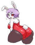  anthro big_breasts big_butt breasts butt female huge_butt kemono lagomorph mammal rabbit sechomi11 side_boob simple_background 