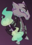  2016 alolan_marowak bone feral fire itoruna looking_at_viewer marowak nintendo pok&eacute;mon regional_variant scalie skull video_games 