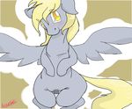  animal_genitalia animal_pussy blonde_hair blush clitoris derpy_hooves_(mlp) equine equine_pussy feathered_wings feathers female feral friendship_is_magic fur hair hooves mammal marshmallowvinyl my_little_pony pegasus pussy simple_background solo wide_hips wings yellow_eyes 