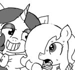  bow clothing cub earth_pony emerald_jewel(colt_quest) equine fan_character female ficficponyfic food horn horse joyride(colt_quest) male mammal my_little_pony pony sweat unicorn young 