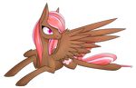 alpha_channel alphaaquilae brown_feathers cutie_mark equine fan_character feathered_wings feathers female feral hair hooves mammal my_little_pony pegasus pink_eyes pink_hair simple_background solo transparent_background wings 
