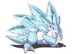  alolan_sandslash alternate_form claws highres ice icicle looking_at_viewer no_humans pokemon pokemon_(creature) ressar sandslash shadow shiny simple_background solo spikes tail white_background 