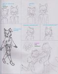  anthro canine clothing comic disney female fox hi_res hybrid male mammal nick_wilde pace2n9tmaker shocked simple_background young zootopia 