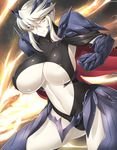  1girl absurdres areola_slip areolae armor artoria_pendragon_alter_(fate/grand_order) artoria_pendragon_lancer_(fate/grand_order) blonde_hair breasts fate/grand_order fate_(series) haganef huge_breasts looking_at_viewer navel pale_skin saber saber_alter short_hair smile solo thighs underboob yellow_eyes 