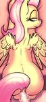  2016 anal anal_penetration animal_genitalia animal_penis anthro anthrofied anus butt cum cutie_mark disembodied_penis duo equine equine_penis feathered_wings feathers female fluttershy_(mlp) friendship_is_magic hair half-closed_eyes hi_res long_hair male male/female mammal my_little_pony nude pegasus penetration penis pink_hair ponegranate sex smile solo_focus wings 