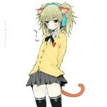  anime cat clothing cute feline gamergirl invalid_tag mammal school school_uniform shy uniform 