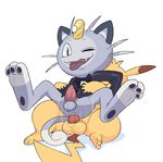  alolan_meowth anal anal_penetration animal_genitalia anus balls bow_tie cute_fangs duo erection eroborus feline formal legs_up male male/male mammal meowth motion_lines nintendo on_lap on_top on_top_of one_eye_closed penetration penis pikachu pok&eacute;mon rodent sheath smile smirk spread_legs spreading tapering_penis tongue tongue_out video_games 