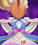  armpits asahina_mirai blonde_hair cure_miracle haruyama_kazunori hat heart long_hair magical_girl mahou_girls_precure! mini_hat mini_witch_hat navel outstretched_arms precure sapphire_(stone) sapphire_style solo witch_hat 