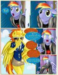  2016 anthro anthrofied clothing comic dress_uniform equine feathered_wings feathers female friendship_is_magic frist44 horse mammal my_little_pony pegasus pony rainbow_blaze_(mlp) rainbow_dad_(mlp) spitfire_(mlp) wings wonderbolts_(mlp) 