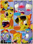  2016 anthro anthrofied blush breasts candy clothed clothing comic dress_uniform duo equine feathered_wings feathers female food friendship_is_magic frist44 hooves horse lollipop male mammal my_little_pony nervous open_mouth pegasus pony rainbow_blaze_(mlp) rainbow_dad_(mlp) spitfire_(mlp) suggestive suggestive_eating wings wonderbolts_(mlp) 