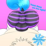  anus askfrosty balls butt clothed clothing equine fan_character feral first_person_view frost_bright fur hi_res horse male male/male mammal my_little_pony panties pony puffy_anus raised_tail simple_background stradling teasing underwear 