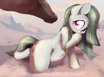  2016 absurd_res animal_genitalia animal_penis anthro blush cum cum_on_face cutie_mark duo earth_pony equine equine_penis female friendship_is_magic hair hi_res hooves horse long_hair looking_at_viewer male mammal marble_pie_(mlp) multicolored_hair my_little_pony navel outside penis pony smile solo_focus two_tone_hair wildhound 