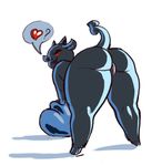  &lt;3 big_butt butt dark_bum demon hooves horn imp looking_at_viewer looking_back nibhaaz presenting presenting_hindquarters pussy red_eyes sketch the_binding_of_isaac thick_thighs 