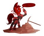  equine fan_character horse mammal mars_miner marsminer my_little_pony pony red_faction solo 