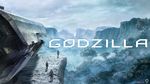  blue cliff cloudy.r copyright_name day fog forest godzilla godzilla_(2017) godzilla_(series) highres mountain nature official_art outdoors rock scenery space_craft standing tree walking 