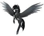  alpha_channel alphaaquilae black_hair blue_eyes cutie_mark detailed equine fan_character feathered_wings feathers female feral flying fur grey_feathers grey_fur hair hooves jewelry looking_at_viewer mammal markings my_little_pony necklace pegasus simple_background solo transparent_background wings 