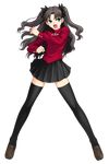  1girl black_hair fate/stay_night fate/unlimited_codes fate_(series) long_hair tohsaka_rin 