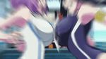  angry animated animated_gif battle bouncing_breasts breast_press breasts competition_swimsuit confrontation contest eye_contact kaminashi_nozomi keijo!!!!!!!! multiple_girls one-piece_swimsuit sports swimsuit symmetrical_docking 