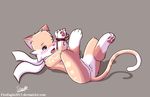  &lt;3 2016 blush bound cat cute feline lying mammal moans rope scarf senz shadow string 
