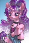  2016 blue_eyes clothed clothing cutie_mark equine female feral friendship_is_magic hair horn jewelry locksto long_hair looking_down mammal multicolored_hair my_little_pony necklace solo starlight_glimmer_(mlp) two_tone_hair unicorn 