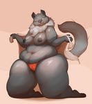  anthro breasts canine female mammal nipples overweight ramona_alvarez ritts solo thick_thighs thunper wide_hips wolf 