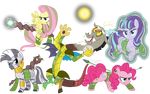  alternate_timeline discord_(mlp) equine floating fluttershy_(mlp) friendship_is_magic ggalleonalliance horn horse magic_user mammal melee_weapon my_little_pony osipush pegasus pinkie_pie_(mlp) pony staff starlight_glimmer_(mlp) unicorn vector war_paint weapon wings zebra zecora_(mlp) 