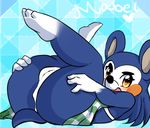 animal_crossing apron bottomless clothed clothing hedgehog mabel_able mammal naked_apron nintendo pussy tagme video_games 