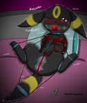  bdsm bondage bound eeveelution nintendo pok&eacute;mon soupcanz umbreon video_games 