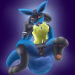  2016 anatomically_correct animal_genitalia animal_pussy beckoning bedroom_eyes black_fur blue_background blue_fur butt canine canine_pussy female feral flat_chested fur half-closed_eyes hand_on_crotch hi_res horny jackal looking_at_viewer lucario mammal multicolored_fur nintendo pawpads paws pok&eacute;mon presenting pussy pussy_juice raised_leg red_eyes seductive signature simple_background solo tongue tongue_out video_games vswitch wet yellow_fur 