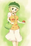  absurdres bel_(pokemon) blonde_hair breasts green_eyes hat highres pokemon pokemon_(game) pokemon_bw short_hair smile solo 