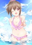  bikini cleavage hori_yuuko sora_(silent_square) swimsuits the_idolm@ster the_idolm@ster_cinderella_girls 