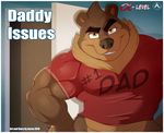  aaron_(artist) anthro bear belly biceps big_biceps big_muscles brown_eyes brown_fur brown_nose clenched_teeth clothing front_view fur grizzly_bear looking_at_viewer male mammal manly mature_male muscular muscular_male pecs pose shirt simple_background solo standing teeth 