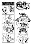  4koma alice_margatroid chimosaku cleaning comic crying crying_with_eyes_open drinking_pee female_pervert greyscale hat highres kirisame_marisa monochrome multiple_girls panties pee peeing pervert pinky_out saliva skirt skirt_lift tears touhou translated underwear wet wet_clothes wet_panties witch_hat yuri 