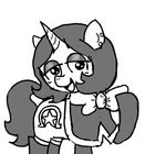  bow clothing cutie_mark ear_piercing equine fan_character female ficficponyfic horn joyride(colt_quest) mammal my_little_pony piercing simple_background unicorn white_background 