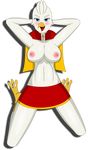  2016 anthro armpits avian blush breasts clothed clothing eonwulf female grin hands_behind_head hi_res kneeling looking_at_viewer nipples partially_clothed pinup pose solo spread_legs spreading starbound tonauac topless vector video_games 