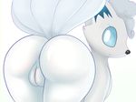  all_fours alolan_vulpix anus butt feral looking_at_viewer looking_back nintendo pcred566 pok&eacute;mon pussy simple_background video_games 