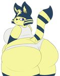  alpha_channel animal_crossing ankha anthro big_butt blue_eyes breasts butt cat feline female l00dpanda looking_back mammal nintendo one_eye_closed simple_background solo thick_thighs transparent_background video_games voluptuous wide_hips wink 