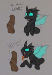  changeling dialogue love marsminer my_little_pony penis thorax 