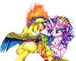  2016 absurd_res alpha_channel big_butt butt duo equine fan_character female feral halfdeathshadow hi_res horn mammal my_little_pony pegasus pussy unicorn wings 
