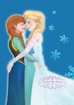  anna_(frozen) blonde_hair blue_eyes braid closed_eyes couple cover cover_page doujin_cover elsa_(frozen) english frozen_(disney) happy hug incest multiple_girls orange_hair siblings single_braid sisters smile snowflakes tears tom_(tomfrozen) twin_braids yuri 