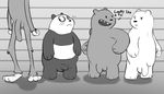  anthro balls bear cartoon_network charlie_(we_bare_bears) erection grizzly_(character) grizzly_bear ice_bear long_penis male male/male mammal panda panda_(character) penis polar_bear unknown_artist we_bare_bears 